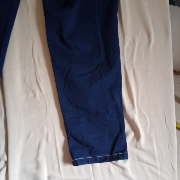 Women's Pull On Demin Jeans Plus Size 24TL Dark Wash Stretch Waist By Avenue - Picture 13 of 16